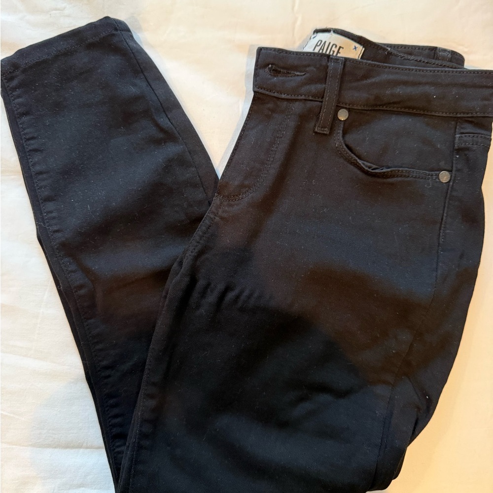 PAIGE Women's Black Skinny Jeans